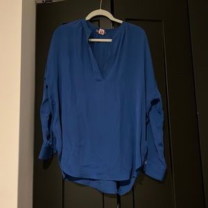 Vince silk blue blouse